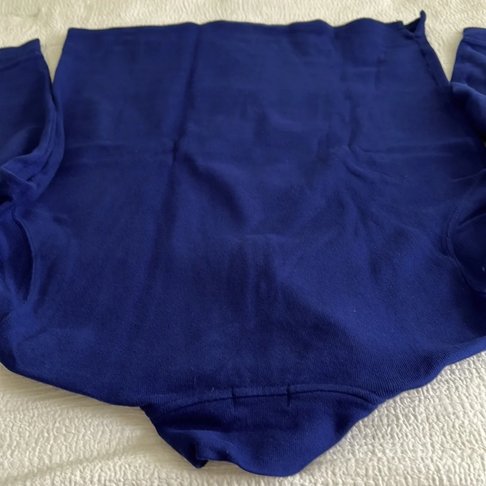 Polo Ralph, Lauren, navy quarter zip, size L Good condition. Smoke free home.